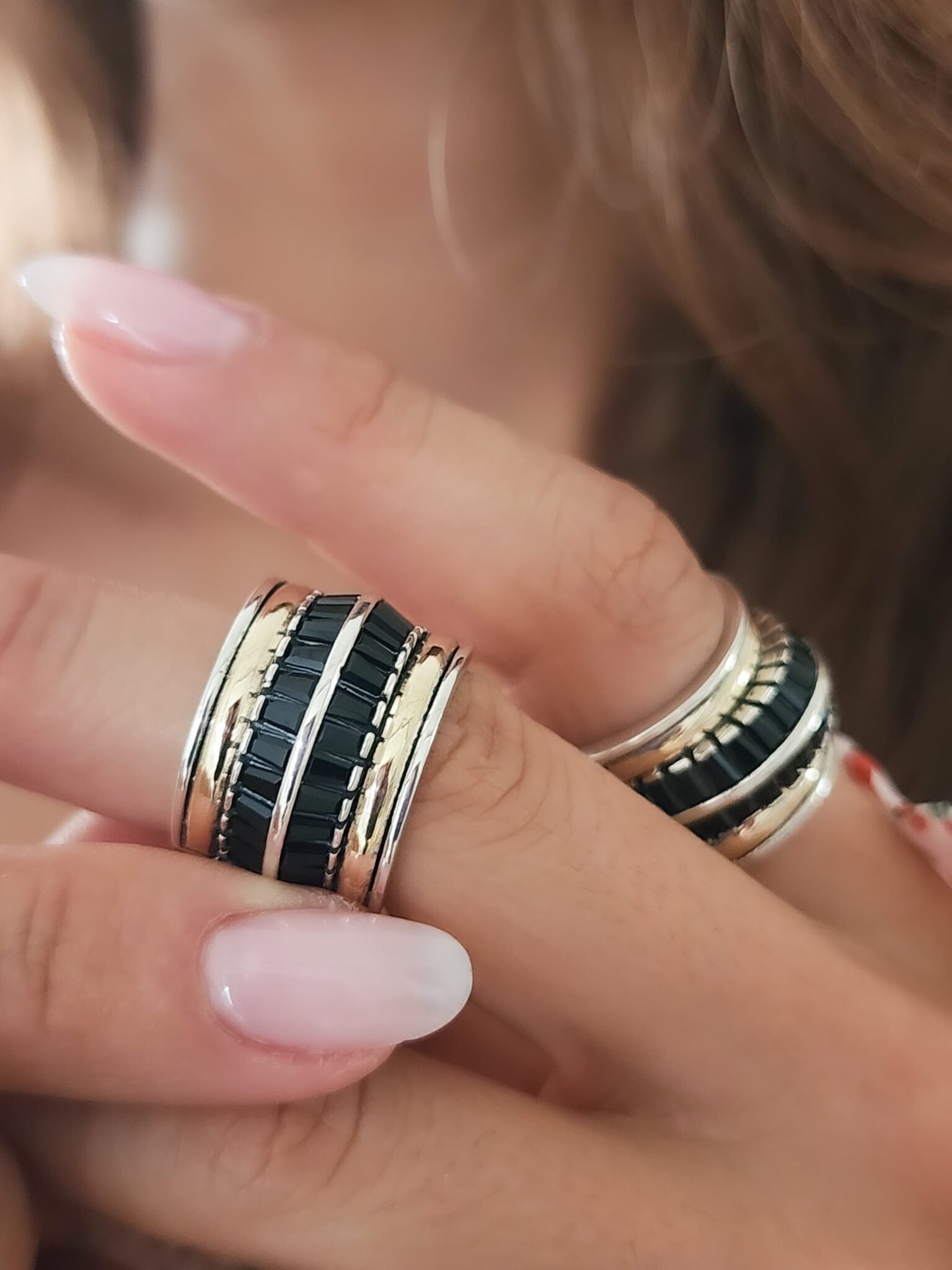 Colombian Sterling Silver Ring - Onyx Black (Copia)