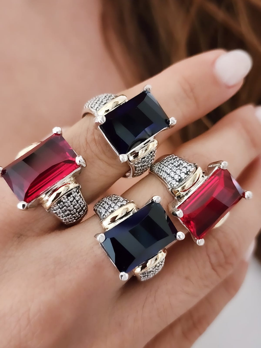 Sapphire Monarch Ring