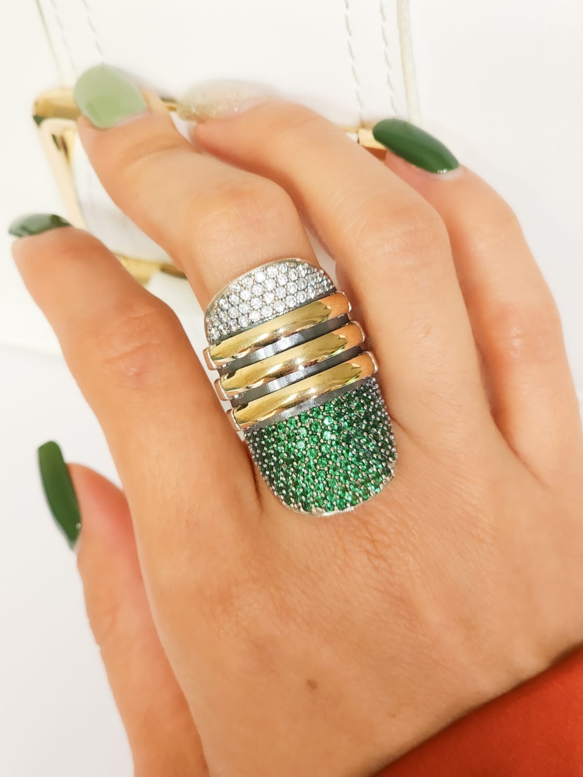 Frosted Jewel Ring