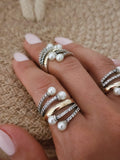 Moon Pearl Ring