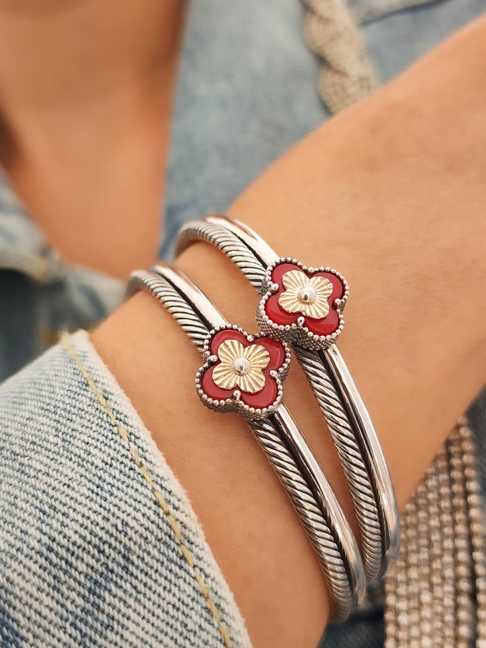 Clover Bloom Bangle